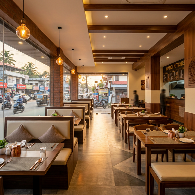Al Razi Alappuzha Mandi Restaurant Modern Interior Environment